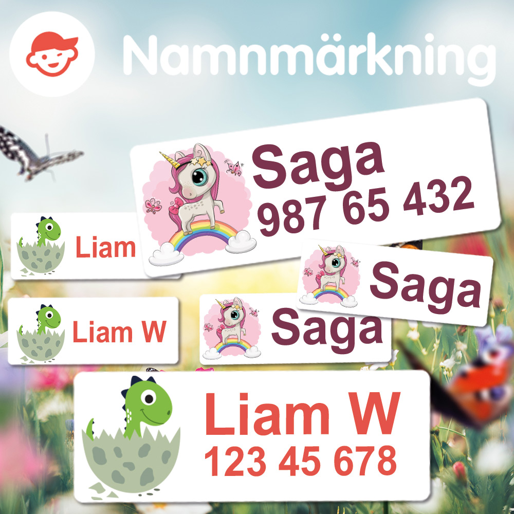 mix-paket - namnmärkning